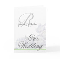 Formal Wedding - Romantic White Roses Cards
