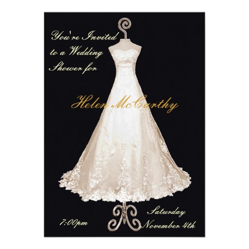 Formal Wedding Shower Invitation