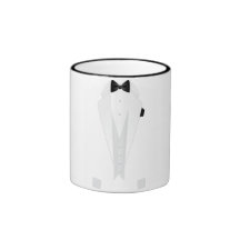 Formal White Mens' Tuxedo Suit Mug