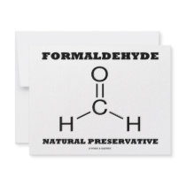 Formaldehyde Natural Preservative (Molecule) invitations by wordsunwords Formaldehyde Natural Preservative (Molecule) invitations