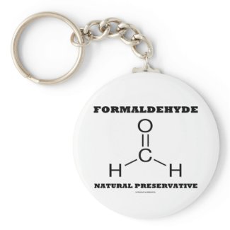 Formaldehyde Natural Preservative (Molecule) Key Chain