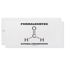 Formaldehyde Natural Preservative (Molecule) rack cards