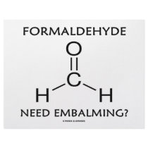 Formaldehyde Need Embalming? (Chemistry Humor) letterhead by wordsunwords Formaldehyde Need Embalming? (Chemistry Humor) letterhead
