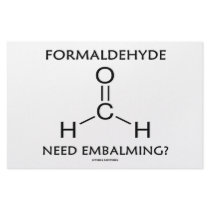Formaldehyde Need Embalming? (Chemistry Humor) stationery