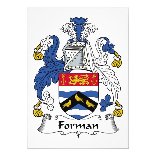Forman Family Crest Custom Invitation