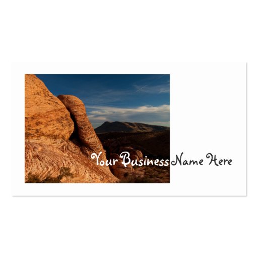 Formations in Red Rock Business Card Template