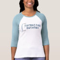 FormattedDataSet ladies baseball T - Baby Blue Sle t-shirts