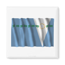 Formosa waving flag refrigerator magnet