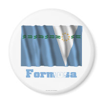 Formosa waving flag with name fridge magnet