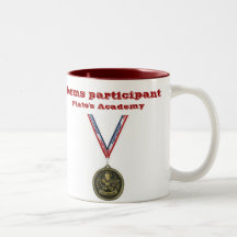 Forms participant sml red 2-tone mug (left-hand)