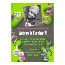 Formula for Fun - Girls Custom Invitation