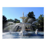 Forsyth Park Fountain, Savannah, Georgia, Postcard