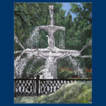 Forsyth Park Water Fountain Savannah Georgia GA flyers