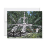 Forsyth Park Water Fountain Savannah Georgia GA Personalized Invitations