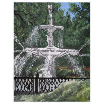 Forsyth Park Water Fountain Savannah Georgia GA Custom Letterhead