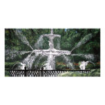 Forsyth Park Water Fountain Savannah Georgia GA Custom Photo Card