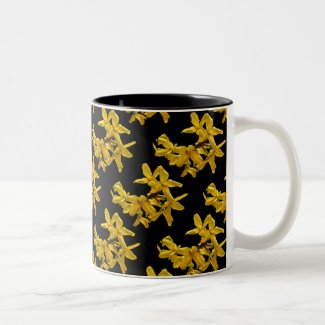 Forsythia Abstract Mug