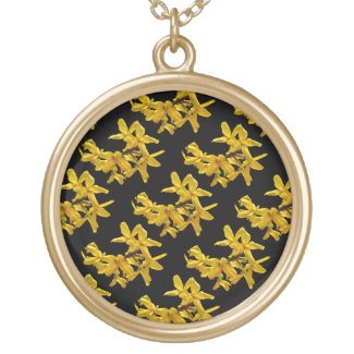 Forsythia Abstract Necklace