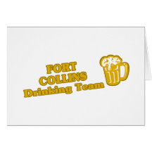 Fort Collins Drinking Team tee shirts Card