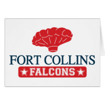 Fort Collins Falcons - Home of Balloon Boy Greeting Card