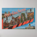 Fort Duchesen, Utah - Large Letter Scenes posters