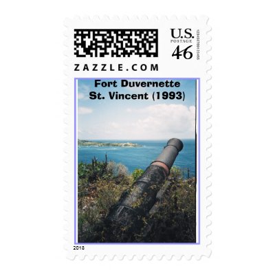 Fort Duvernette, St. Vincent  Postage Stamp by pcelias