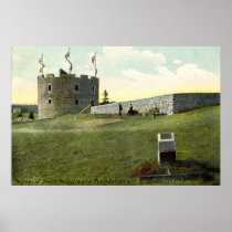 Fort Henry, Pemaquid Beach Maine 1910 Vintage Posters