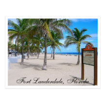 Fort Lauderdale Beach  Florida Post Card