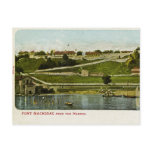 Fort Mackinac from the Harbor Vintage Postcards
