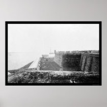 Fort Marion in St. Augustine, FL 1864 Posters
