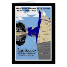 Fort Marion National Monument St Augustine Florida Card