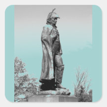 Fort McHenry Statue B+W Square Sticker