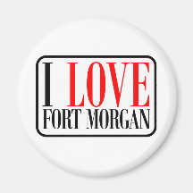 Fort Morgan Alabama Refrigerator Magnets