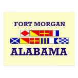 Fort Morgan Flag Postcard