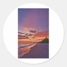 Fort Myers Beach Sunset Stickers