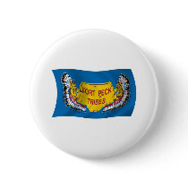 Fort Peck Assiniboine Flag Button by LivingFlags2 Fort Peck Assiniboine Flag Button