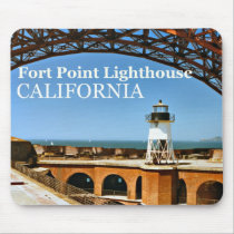 Fort Point Lighthouse, California Mousepad mousepads