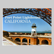 Fort Point Lighthouse, California Postcard postcards