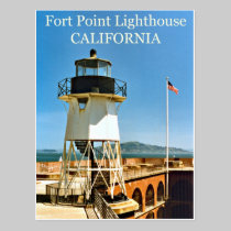 Fort Point Lighthouse, California Postcard postcards