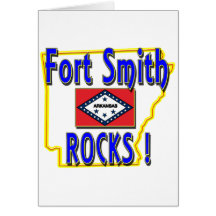 Fort Smith Rocks ! (blue) Card