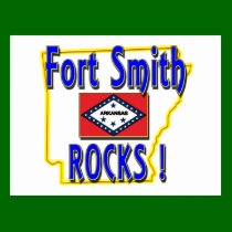 Fort Smith Rocks ! (blue) postcards