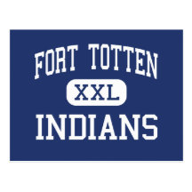 Fort Totten - Indians - High - Fort Totten Postcard