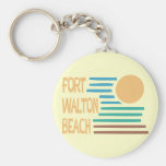 Fort Walton Beach geometric design Key Chain