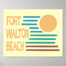 Fort Walton Beach geometric design Posters