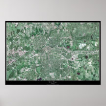 Fort Wayne, Indiana satellite poster
