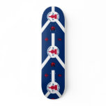 Fort Wayne, Indiana, United States flag Skate Board