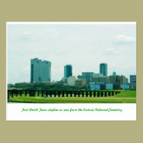 Fort Worth skyline postcards