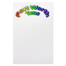Fort Worth Texas - Popular Rainbow Design stationery