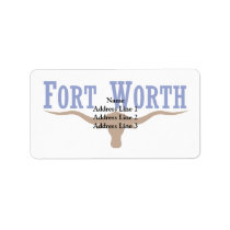 Fort Worth, Texas, United States Personalized Address Label