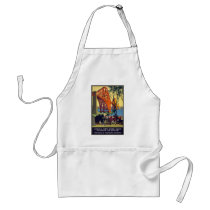 Forth Bridge - Vintage Travel Poster Art Aprons